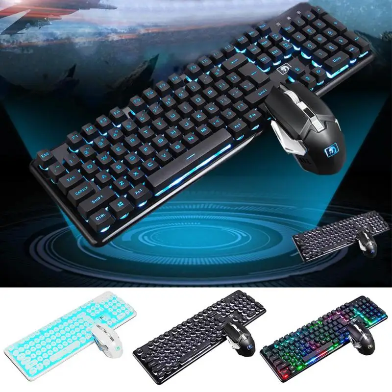 Wireless Cool Waterproof Backlit Rainbow 2.4GHz Rechargeable Keyboard Mouse Combo 2400DPI Ergonomic PC Home For Xinmen
Wireless Cool Waterproof Backlit Rainbow 2.4GHz Rechargeable Keyboard Mouse Combo 2400DPI Ergonomic PC Home For Xinmen