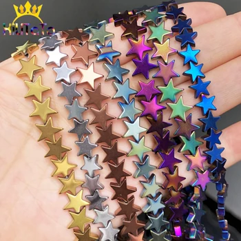 Natural Stone Pentagram Gold Sliver Hematite Beads Star Loose Spacer Beads For Jewelry Bracelet Making 4-10MM Diy Charm Bracelet
Natural Stone Pentagram Gold Sliver Hematite Beads Star Loose Spacer Beads For Jewelry Bracelet Making 4-10MM Diy Charm Bracelet