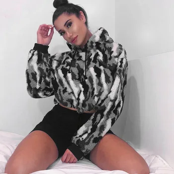 BKLD New Arrival Long Sleeve Hooded Sweatshirt Camouflage Print Pullover Sweatshirt Autumn Casual Women Crop Hoodies Sweatshirts
BKLD New Arrival Long Sleeve Hooded Sweatshirt Camouflage Print Pullover Sweatshirt Autumn Casual Women Crop Hoodies Sweatshirts