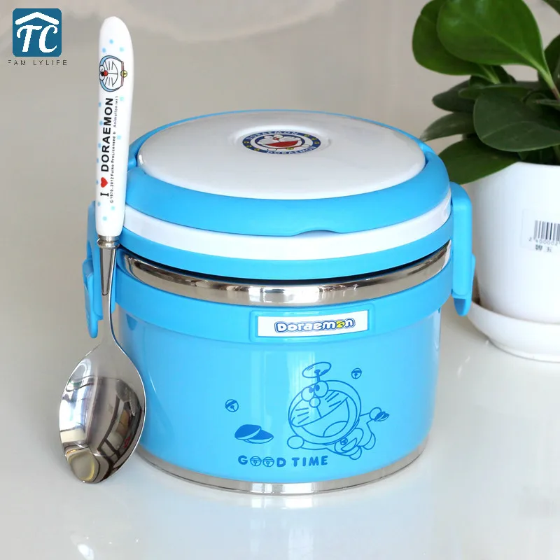 Stainless Steel Insulated Lunch Box Doraemon Double Layer Separated Children Student Large Capacity Storage Food Container
Stainless Steel Insulated Lunch Box Doraemon Double Layer Separated Children Student Large Capacity Storage Food Container
