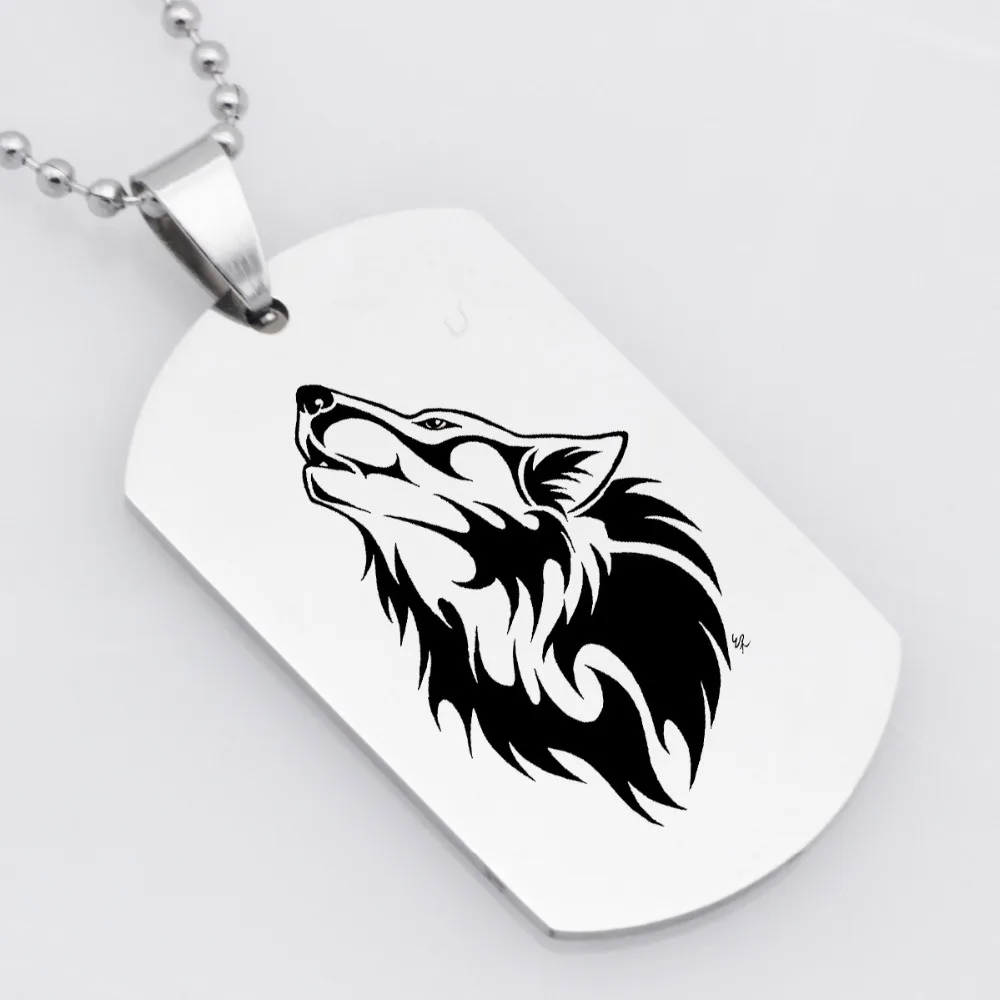 316L Stainless Steel Pendant Hot&Classic Wolf Necklace Laser Printing Personalized Jewelry Do not fade Drop Shipping YLQ6080
316L Stainless Steel Pendant Hot&Classic Wolf Necklace Laser Printing Personalized Jewelry Do not fade Drop Shipping YLQ6080
