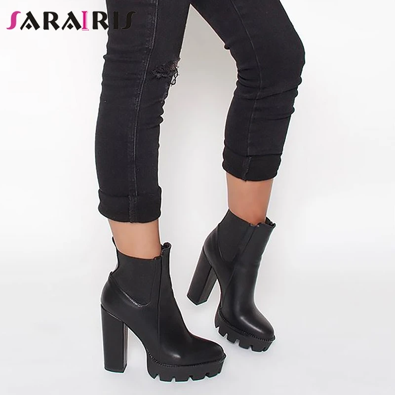 SARAIRIS new lady high heels round toe elastic band shoes women shoes woman casual party office spring autumn ankle boots women
SARAIRIS new lady high heels round toe elastic band shoes women shoes woman casual party office spring autumn ankle boots women