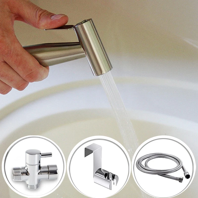 Wetips Stainless Steel Toilet Bidet Sprayer Shower Handheld Hygienic Shower Portable Bidet Toilet Sprayer Gun Bidet Hand Spray
Wetips Stainless Steel Toilet Bidet Sprayer Shower Handheld Hygienic Shower Portable Bidet Toilet Sprayer Gun Bidet Hand Spray
