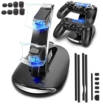 PS4 Pro Controller Dual USB Charging Dock Charger+Dust Proof Pack Jack Stopper Kits+8 caps For Playstation 4 Pro PS4 Pro Console 
PS4 Pro Controller Dual USB Charging Dock Charger+Dust Proof Pack Jack Stopper Kits+8 caps For Playstation 4 Pro PS4 Pro Console