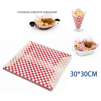 Wrapping Paper Wax Paper Coated Food Grade Oil-Absorbing Sheet French Fries Greaseproof Paper For Hot dog Fast Food 30*30cm 1set
Wrapping Paper Wax Paper Coated Food Grade Oil-Absorbing Sheet French Fries Greaseproof Paper For Hot dog Fast Food 30*30cm 1set