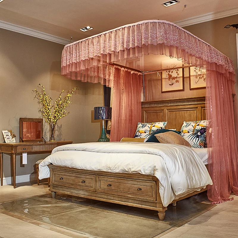 Pink/Purple luxury U type Palace style Guide rail mosquito net three open door telescopic electric mosquito net 1.8m 1.5m 2m bed
Pink/Purple luxury U type Palace style Guide rail mosquito net three open door telescopic electric mosquito net 1.8m 1.5m 2m bed
