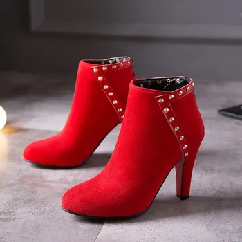 2017 Mujer Winter Boots New Round Toe Buckle Boots For Women Sexy Ankle Heels Fashion Autumn Winter Shoes Casual Zip Snow 622-2
2017 Mujer Winter Boots New Round Toe Buckle Boots For Women Sexy Ankle Heels Fashion Autumn Winter Shoes Casual Zip Snow 622-2