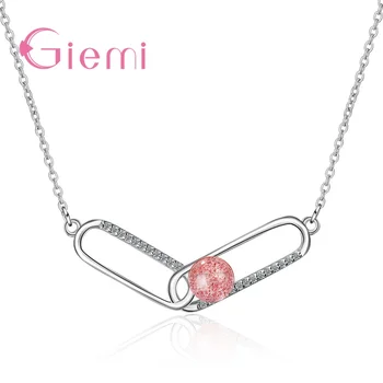 925 Sterling Silver Paper Clip Pin Charm Necklace Unique Design Women Fashion Statement Pendant Necklace Jewelry
925 Sterling Silver Paper Clip Pin Charm Necklace Unique Design Women Fashion Statement Pendant Necklace Jewelry