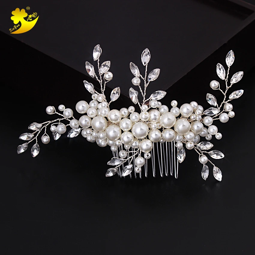 Xinyun Wedding Hair Accessories Romantic Crystal Pearl Hairpin Rhinestone Hair Tiara Bridal Crown Hair Pins Bridal Headpiece
Xinyun Wedding Hair Accessories Romantic Crystal Pearl Hairpin Rhinestone Hair Tiara Bridal Crown Hair Pins Bridal Headpiece