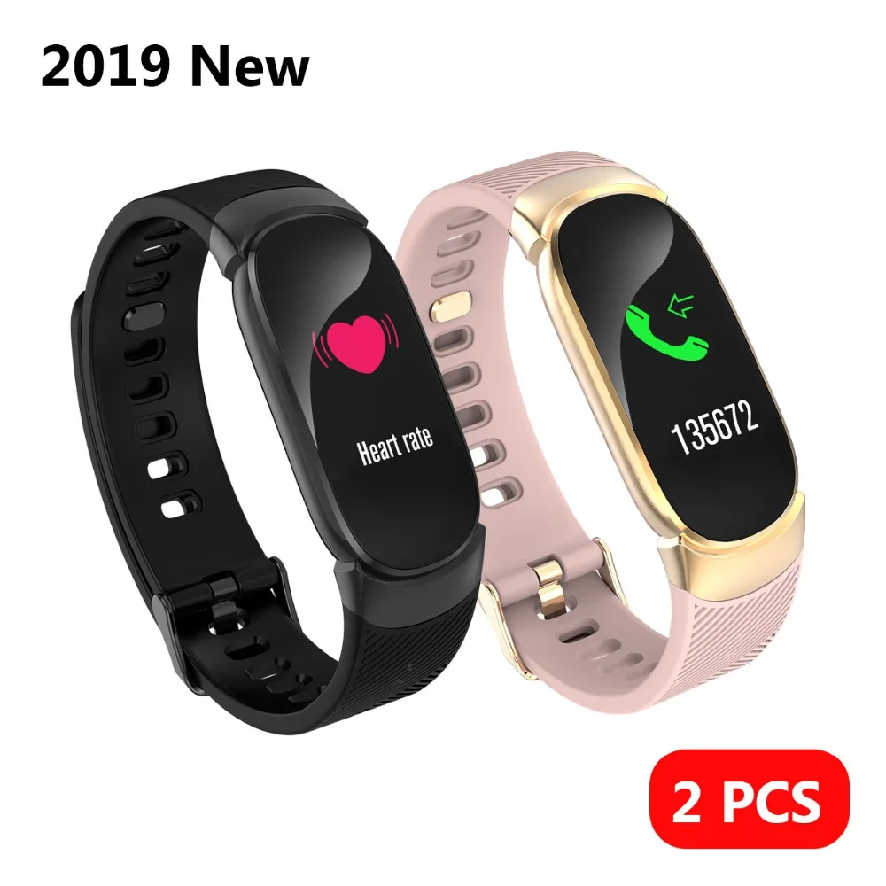 2 pcs Smart Bracelet with Activity Fitness Tracker Pressure Measurement Wristband Blood Pressure Monitor IOS/Android App
2 pcs Smart Bracelet with Activity Fitness Tracker Pressure Measurement Wristband Blood Pressure Monitor IOS/Android App