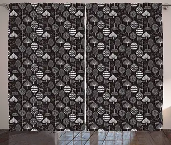 Nordic Kitchen Curtains Scribble Style Leaf Motifs Nature Inspired Ornament Pattern with Artful Foliage Window Decor Panel
Nordic Kitchen Curtains Scribble Style Leaf Motifs Nature Inspired Ornament Pattern with Artful Foliage Window Decor Panel