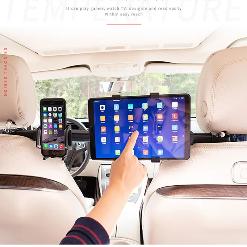 Powstro Tablet Phone Holder Stand Universal Rack 360 Degree Car Back Seat Headrest Mount Bracket 2 in 1 Car Tablet PC Phone
Powstro Tablet Phone Holder Stand Universal Rack 360 Degree Car Back Seat Headrest Mount Bracket 2 in 1 Car Tablet PC Phone