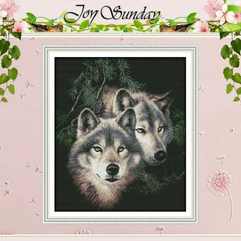 Two Wolves (2) Counted Cross Stitch 11CT Printed 14CT Handmade Cross Stitch Set animals Cross-stitch Kit Embroidery Needlework
Two Wolves (2) Counted Cross Stitch 11CT Printed 14CT Handmade Cross Stitch Set animals Cross-stitch Kit Embroidery Needlework
