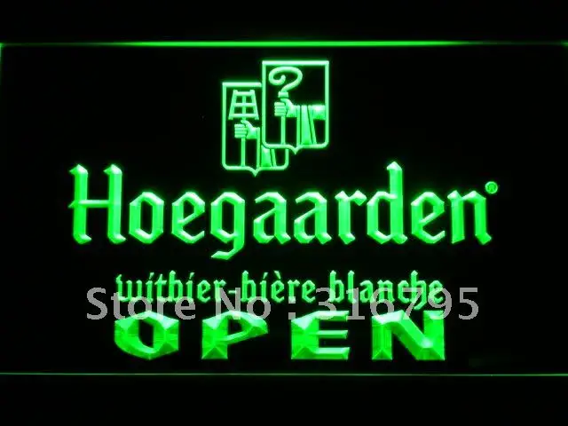 087 Hoegaarden пивной открытый бар светодиодный ные неоновые световые вывески с