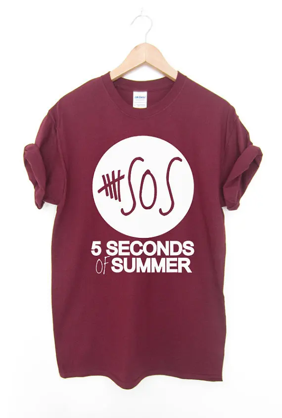 5 SOS, 5 Seconds Of Summer funny shirt T Shirt Cotton Short Sleeve T-shirt Top Tees More Size and Colors-A274
5 SOS, 5 Seconds Of Summer funny shirt T Shirt Cotton Short Sleeve T-shirt Top Tees More Size and Colors-A274