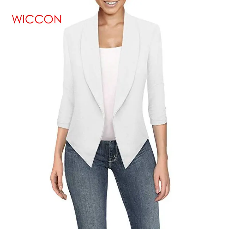 Women Fashion Blazers Female 2019 New Spring Summer Notched Long Seeved Solid Cardigan Irregular Hem 10 Colors 8 Size S-5XL
Women Fashion Blazers Female 2019 New Spring Summer Notched Long Seeved Solid Cardigan Irregular Hem 10 Colors 8 Size S-5XL