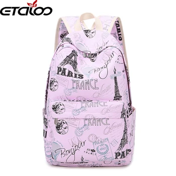 Women Schoolbag Female Korean Canvas Shoulder Bag Leisure Printing Backpack Junior High School Travel Bag
Women Schoolbag Female Korean Canvas Shoulder Bag Leisure Printing Backpack Junior High School Travel Bag