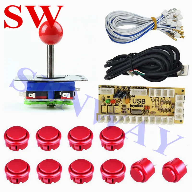 Free Shipping 10PCS Push Buttons/1 Player USB Encoder/High Quality Zippyy Joystick with 6 color selection for MAME Game Machine
Free Shipping 10PCS Push Buttons/1 Player USB Encoder/High Quality Zippyy Joystick with 6 color selection for MAME Game Machine