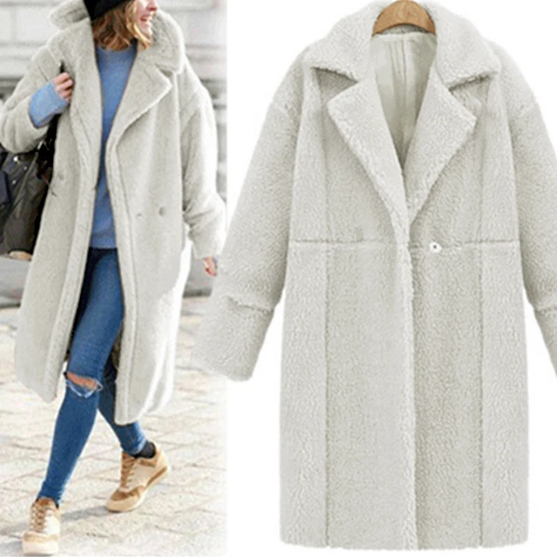 Women Autumn Winter Wool Blend Overcoats Long Sleeve Turn-down Collar Zippers Pockets Solid Casual Warm Long Outwears 6Q2174
Women Autumn Winter Wool Blend Overcoats Long Sleeve Turn-down Collar Zippers Pockets Solid Casual Warm Long Outwears 6Q2174