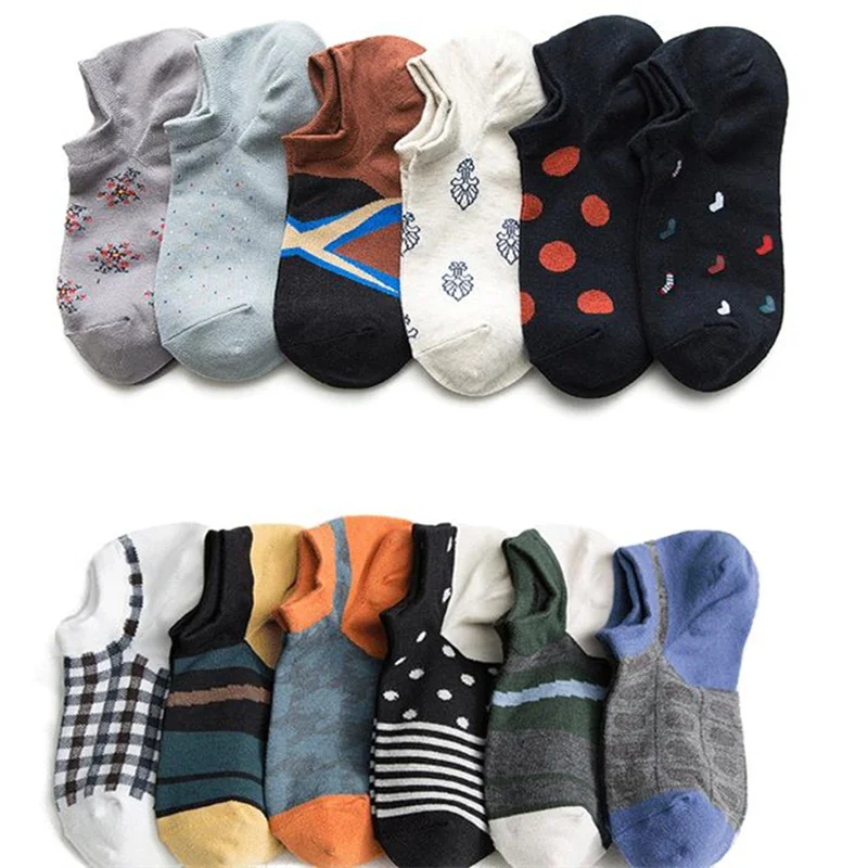 IOLPR 5 pairs/lot mens cotton socks geometric Letter arrow pattern diamond dot personality trend street low waist socks
IOLPR 5 pairs/lot mens cotton socks geometric Letter arrow pattern diamond dot personality trend street low waist socks