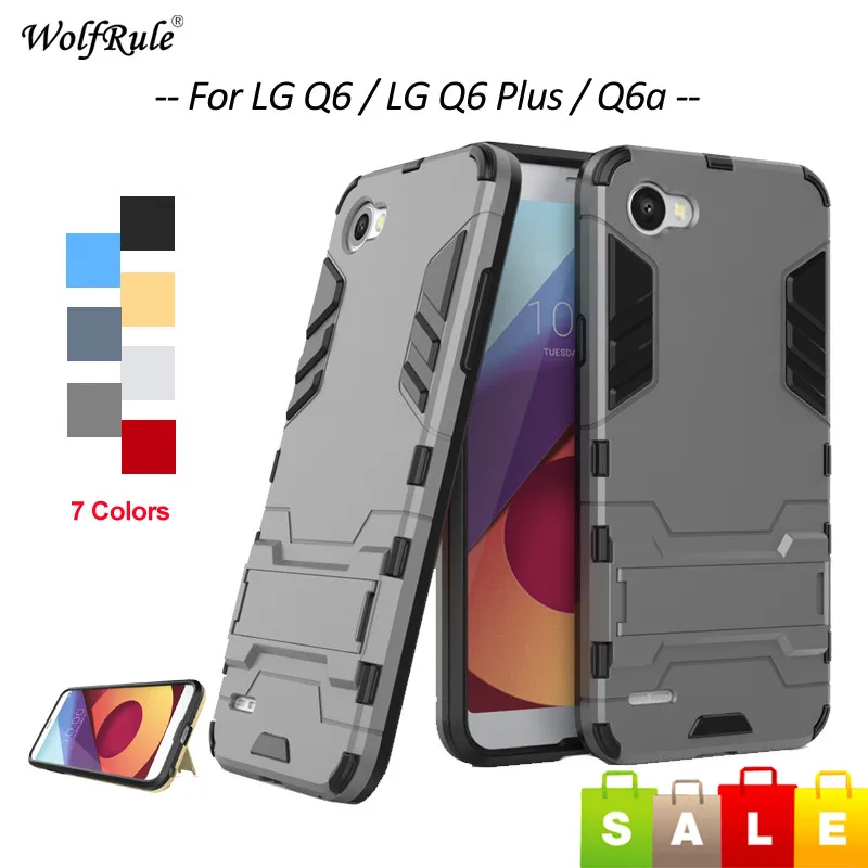 WolfRule For Cover LG Q6 Case Silicone & Plastic Stand Anti knock Phone Case For LG Q6 Cover Q6 Plus Q6a alpha Coque 5.5''
WolfRule For Cover LG Q6 Case Silicone & Plastic Stand Anti knock Phone Case For LG Q6 Cover Q6 Plus Q6a alpha Coque 5.5''