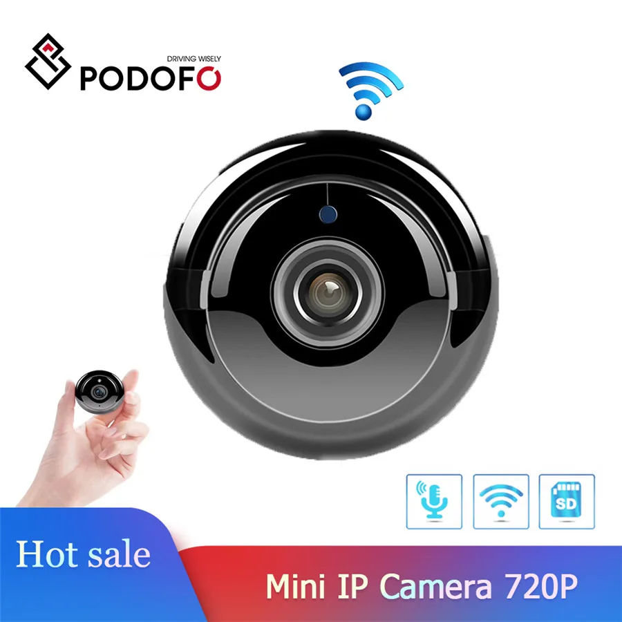 Podofo Home Security MINI WIFI 720P IP Camera Wireless Small CCTV Infrared Night Vision Motion Detection SD Card Slot Audio APP
Podofo Home Security MINI WIFI 720P IP Camera Wireless Small CCTV Infrared Night Vision Motion Detection SD Card Slot Audio APP
