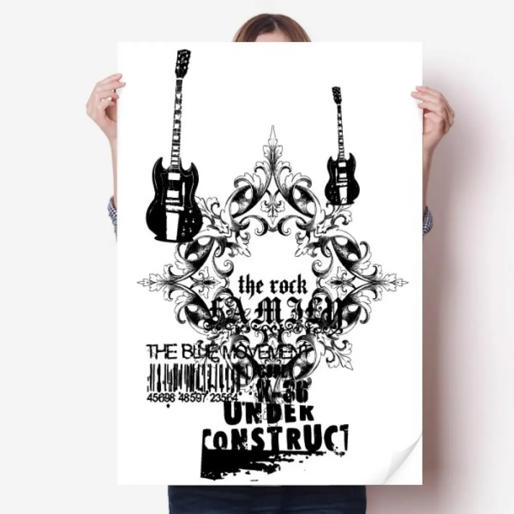 DIYthinker Guitar Music Gothic Style Pattern Vinyl Wall Sticker Poster Mural Wallpaper Room Decal 80X55cm
DIYthinker Guitar Music Gothic Style Pattern Vinyl Wall Sticker Poster Mural Wallpaper Room Decal 80X55cm