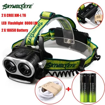 2017 bike light 8000LM 2X XM-L T6 Headlamp Headlight Head Light LED Rechargeable USB+18650 Battery September7
2017 bike light 8000LM 2X XM-L T6 Headlamp Headlight Head Light LED Rechargeable USB+18650 Battery September7