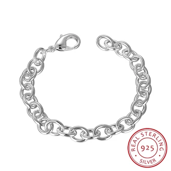 Lekani Men's Jewelry Joyas 925 Sterling Silver 8mm Link Chains 8" 20cm Bracelet Bangle Pulseiras De Prata Drop Shipping
Lekani Men's Jewelry Joyas 925 Sterling Silver 8mm Link Chains 8" 20cm Bracelet Bangle Pulseiras De Prata Drop Shipping