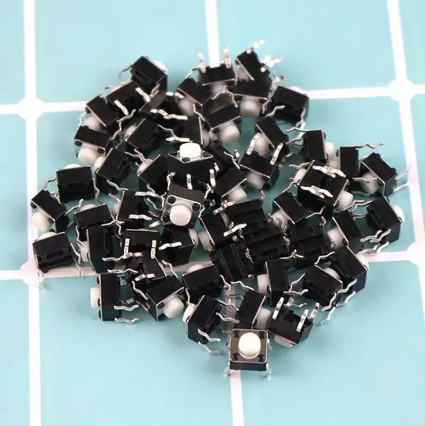 10PCS 6*6*5mm white touch switch 4 foot micro button 6x6x5 miniature electromagnetic oven accessories panel key switch
10PCS 6*6*5mm white touch switch 4 foot micro button 6x6x5 miniature electromagnetic oven accessories panel key switch