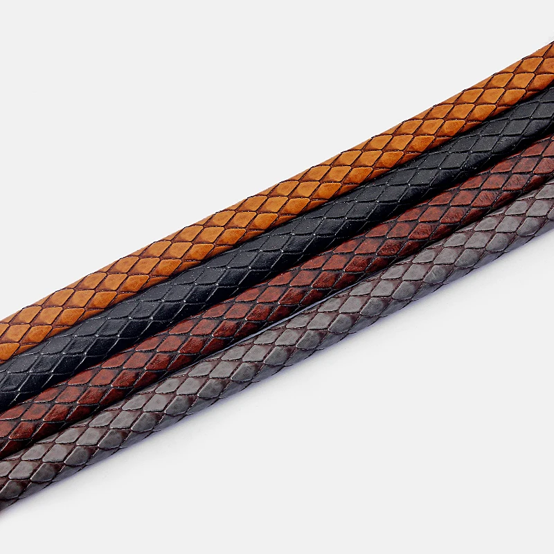 1meter 10*6mm Snakeskin Pattern Licorice PU Leather Cord For Bracelet DIY Jewelry Making Rope Accessories
1meter 10*6mm Snakeskin Pattern Licorice PU Leather Cord For Bracelet DIY Jewelry Making Rope Accessories