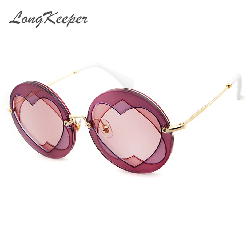 LongKeeper Oversize Fashion Heart Sharp Lens Women Round Sunglasses Popular Ladies Purple Red Glasses Shades SMU01SJ
LongKeeper Oversize Fashion Heart Sharp Lens Women Round Sunglasses Popular Ladies Purple Red Glasses Shades SMU01SJ