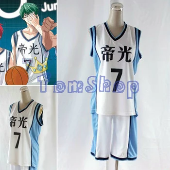 KUROKO'S BASKETBALL Kuroko no Basuke Teiko School #7 Midorima Shintaro Basketball Jersey Anime Show Halloween Cosplay Costumes
KUROKO'S BASKETBALL Kuroko no Basuke Teiko School #7 Midorima Shintaro Basketball Jersey Anime Show Halloween Cosplay Costumes