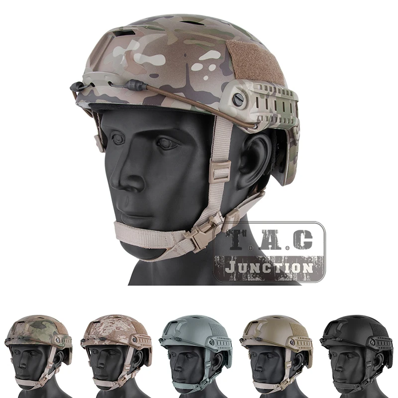 Emerson Fast Helmet BJ Type Bump Jump Advanced Adjustment w/ Side Rail For Airsoft Tactical Cycling Helmet 
Emerson Fast Helmet BJ Type Bump Jump Advanced Adjustment w/ Side Rail For Airsoft Tactical Cycling Helmet