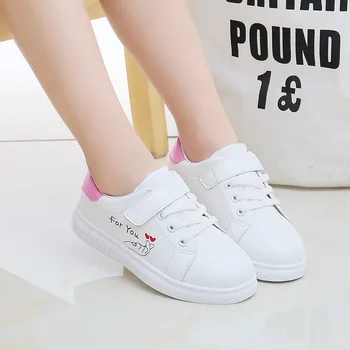 2019 Girls Sneakers School Running Shoes New Spring Children Sports Shoes Breathable Kids Casual Shoes White A860
2019 Girls Sneakers School Running Shoes New Spring Children Sports Shoes Breathable Kids Casual Shoes White A860