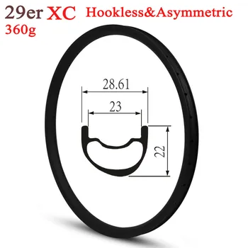 Super Light 350g 29er Mountain Bike Carbon Rim Tubeless Ready For XC Cross Country Wheels Asymmetric Style 28.6mm Width
Super Light 350g 29er Mountain Bike Carbon Rim Tubeless Ready For XC Cross Country Wheels Asymmetric Style 28.6mm Width