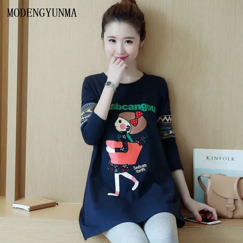 MODENGYUNMA Maternity Dresses Autumn New Round Neck Long Sleeve Pregnancy Clothes Medium Length Printing Pregnant Dress Vestido
MODENGYUNMA Maternity Dresses Autumn New Round Neck Long Sleeve Pregnancy Clothes Medium Length Printing Pregnant Dress Vestido
