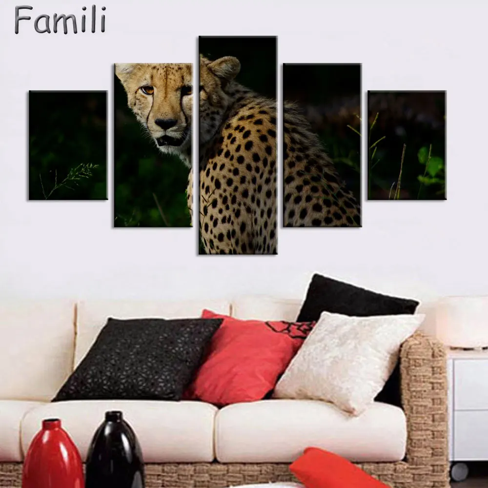 Cheetah painting canvas HD Print 5pieces canvas wall art print modern home decor wall art for living room decor painting
Cheetah painting canvas HD Print 5pieces canvas wall art print modern home decor wall art for living room decor painting