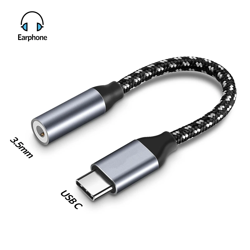 Type-C 3.5 Jack Earphone Cable USB C to 3.5mm Headphones Audio Adapter For Huawei mate 10 P20 pro Xiaomi Mi 6 8 6X Mix 2s
Type-C 3.5 Jack Earphone Cable USB C to 3.5mm Headphones Audio Adapter For Huawei mate 10 P20 pro Xiaomi Mi 6 8 6X Mix 2s