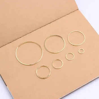 20pcs Gold/White K Rings for DIY Earrings Making Round Circle Earring Pendant Jewelry Accessories Findings 8/12/15/20/25/30/38mm
20pcs Gold/White K Rings for DIY Earrings Making Round Circle Earring Pendant Jewelry Accessories Findings 8/12/15/20/25/30/38mm