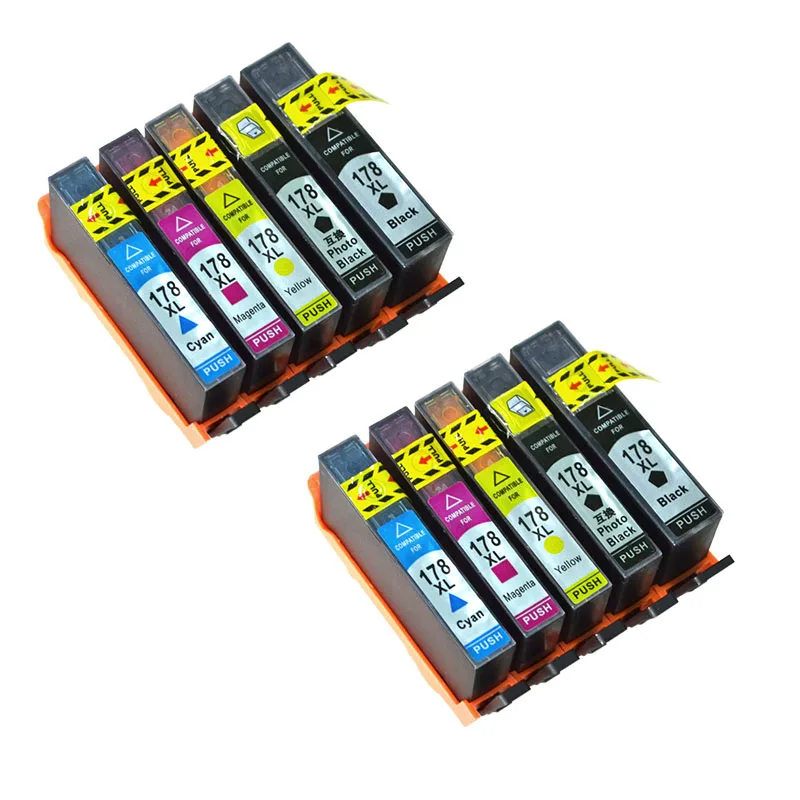10X XiongCai Compatible ink cartridges For HP 178 5510 6510 B109a B109n B110a B210b B209a B210a 3070A printer For HP178 XL 178XL
10X XiongCai Compatible ink cartridges For HP 178 5510 6510 B109a B109n B110a B210b B209a B210a 3070A printer For HP178 XL 178XL