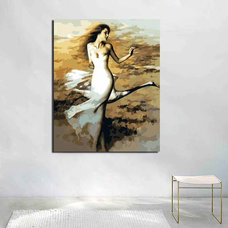 Pictures By Numbers Long-Haired Beauty Wall Art Canvas Painting Modern Painting Wall Pictures For Living Room Home Decor DIY HD 
Pictures By Numbers Long-Haired Beauty Wall Art Canvas Painting Modern Painting Wall Pictures For Living Room Home Decor DIY HD