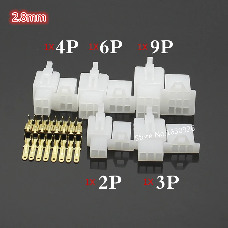 5set 2.8mm 2/3/4/6/9 Way/pin electrical wire auto/car Connector for E-Bike,Automobile,Motorcycle etc.
5set 2.8mm 2/3/4/6/9 Way/pin electrical wire auto/car Connector for E-Bike,Automobile,Motorcycle etc.