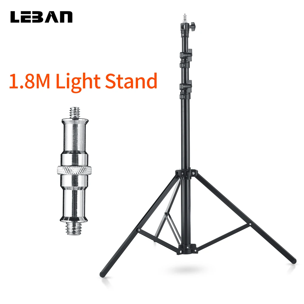 Quick installation 1.8m / 5.9ft Heavy Duty Air Cushioned Light Stand with Intermediate Telescopic Support for Studio Photography
Quick installation 1.8m / 5.9ft Heavy Duty Air Cushioned Light Stand with Intermediate Telescopic Support for Studio Photography