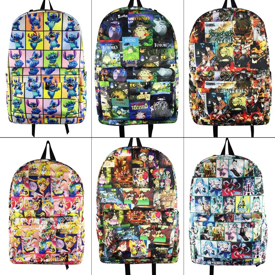 Stitch Sailor Moon Backpack Totoro Zip Nylon Schoolbag Shoulder Bag Packsack Student Casual Teenager Book Bag Travel Laptop Bag
Stitch Sailor Moon Backpack Totoro Zip Nylon Schoolbag Shoulder Bag Packsack Student Casual Teenager Book Bag Travel Laptop Bag