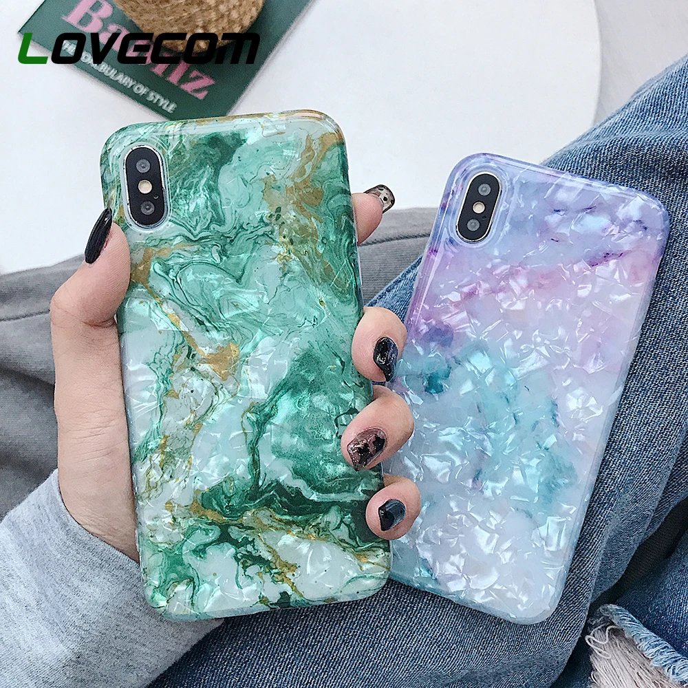 LOVECOM Luxury Marble Shell Texture Case For iPhone XR XS Max X 8 7 Plus 6S Plus Sparkling Glazing Soft IMD Phone Back Cover
LOVECOM Luxury Marble Shell Texture Case For iPhone XR XS Max X 8 7 Plus 6S Plus Sparkling Glazing Soft IMD Phone Back Cover