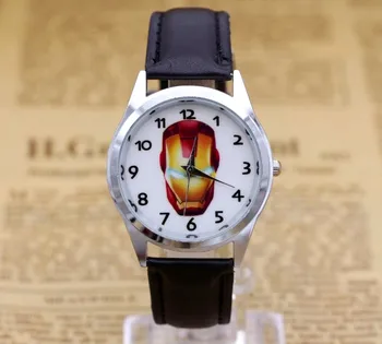 2017 Hot sales Iron man BOYS Cartoon Watch Fashion Lovely Girl Children Watches PU Strap Quartz Wristwatch Kids Dress Clock
2017 Hot sales Iron man BOYS Cartoon Watch Fashion Lovely Girl Children Watches PU Strap Quartz Wristwatch Kids Dress Clock