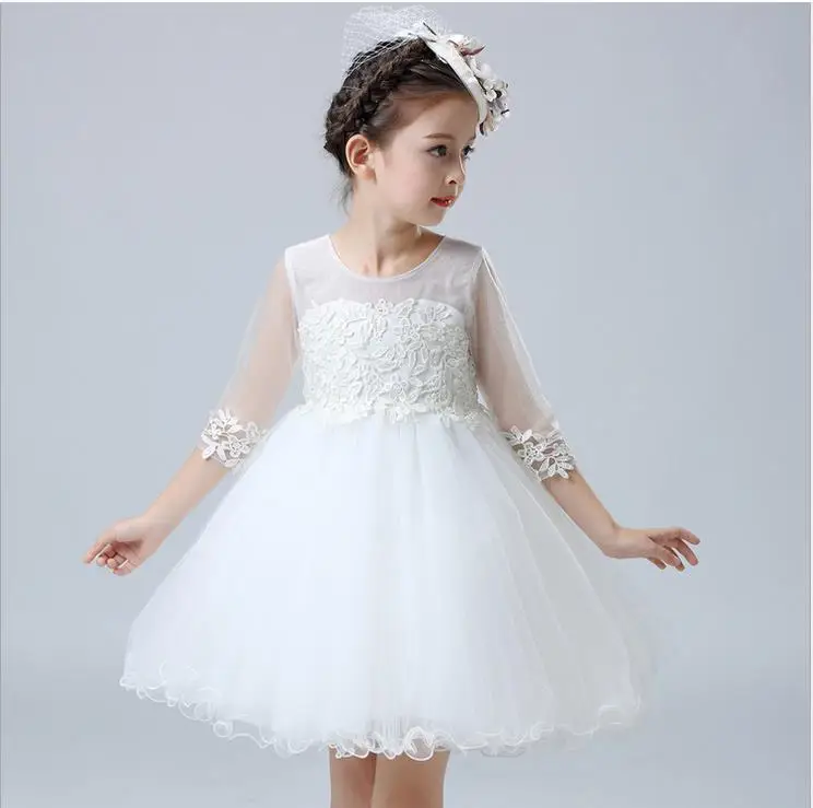 Girl Wedding Dress 2017 New Flower Girls Fashion White Lace Tulle Party Dress toddler girl dresses,wholesale party dress infant
Girl Wedding Dress 2017 New Flower Girls Fashion White Lace Tulle Party Dress toddler girl dresses,wholesale party dress infant