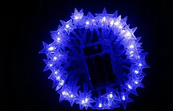 Star shaped AA battery operated fairy string lights 10M 80LED Xmas/Wedding/Christmas Home Garden decor-BLUE (9 COLORs optional)
Star shaped AA battery operated fairy string lights 10M 80LED Xmas/Wedding/Christmas Home Garden decor-BLUE (9 COLORs optional)