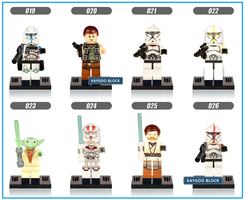 8pcs Star Series Space War Yoda Obi-Wan Darth Vader BB8 Rey Luke Skywalker Kit Fisto Sabine legoing Building Blocks Gifts Toys
8pcs Star Series Space War Yoda Obi-Wan Darth Vader BB8 Rey Luke Skywalker Kit Fisto Sabine legoing Building Blocks Gifts Toys